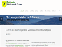 Tablet Screenshot of club-vosgien-mulhouse.fr